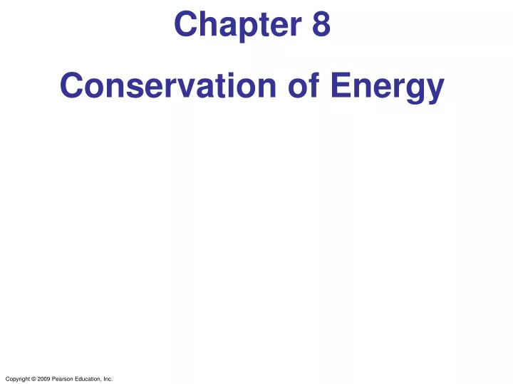 chapter 8 conservation of energy