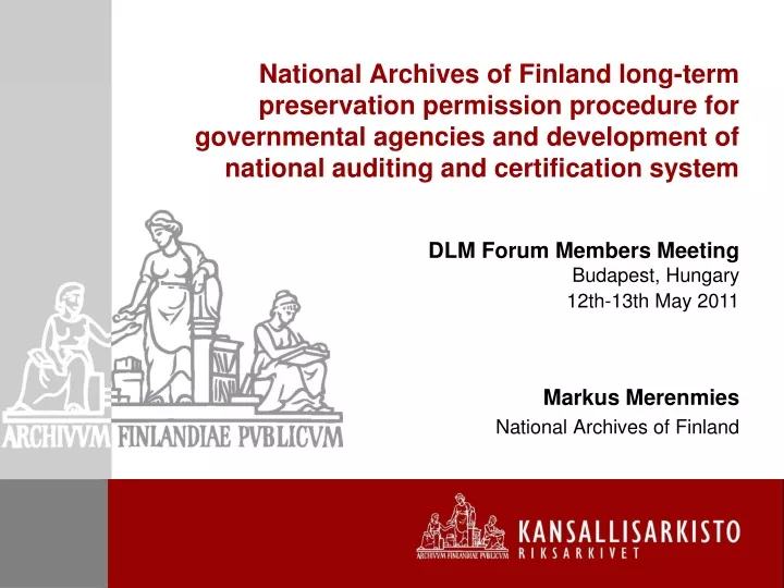 markus merenmies national archives of finland