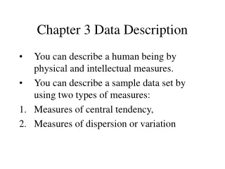 Chapter 3 Data Description