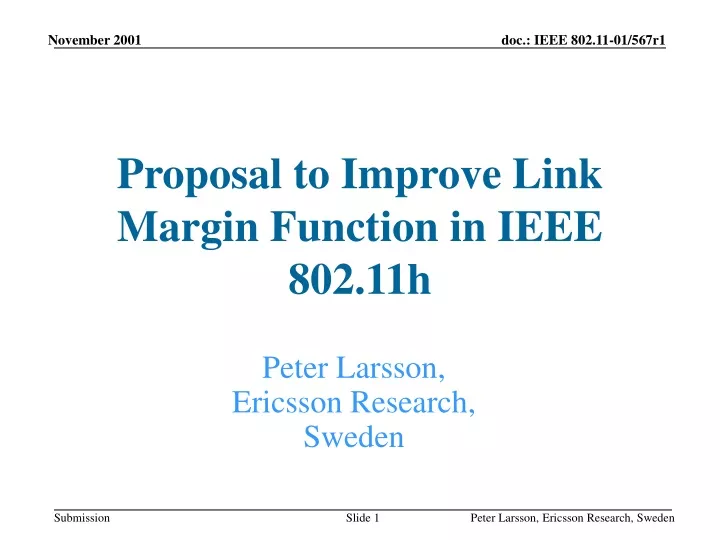 proposal to improve link margin function in ieee 802 11h