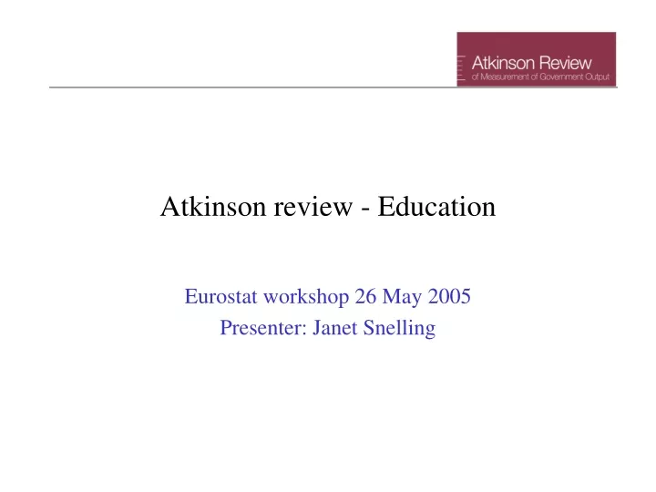 atkinson review education