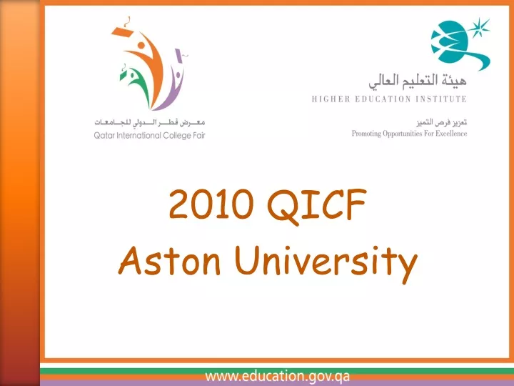2010 qicf aston university