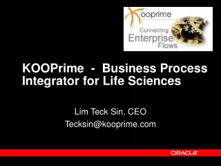 KOOPrime  -  Business Process Integrator for Life Sciences