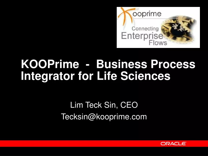 kooprime business process integrator for life sciences