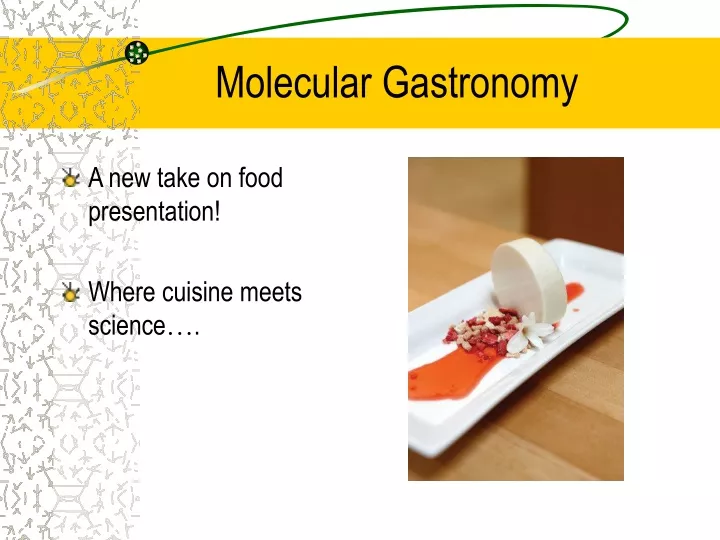 molecular gastronomy