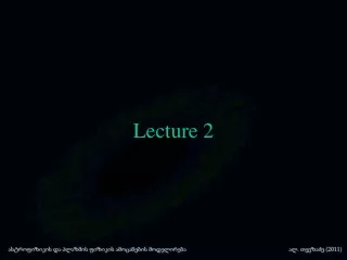 Lecture 2