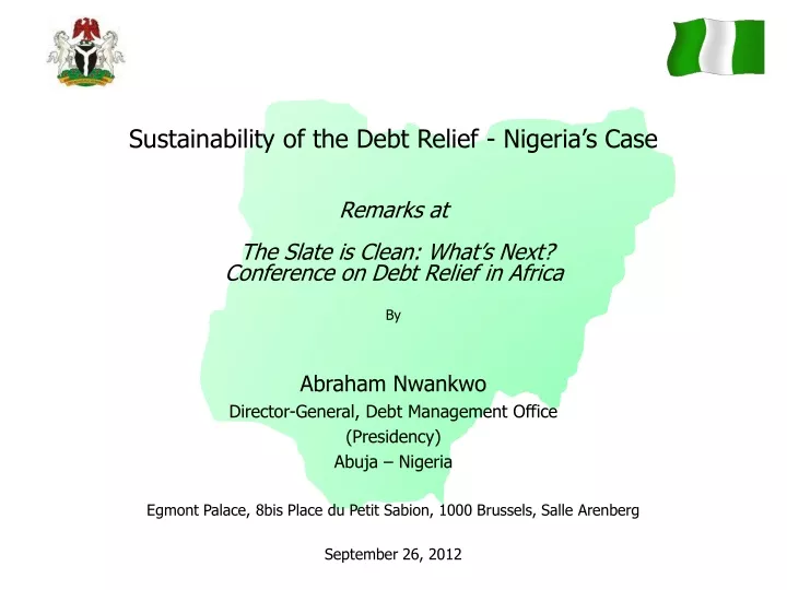 sustainability of the debt relief nigeria s case