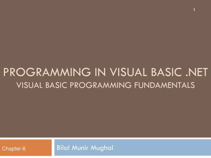 programming in visual basic net visual basic programming fundamentals