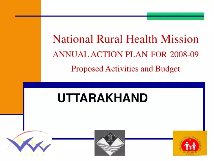 national rural health mission annual action plan for 2008 09 proposed activities and budget