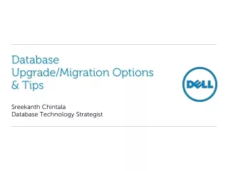 Database Upgrade/Migration Options &amp; Tips