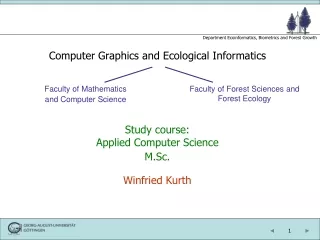 Computer Graphics and Ecological Informatics