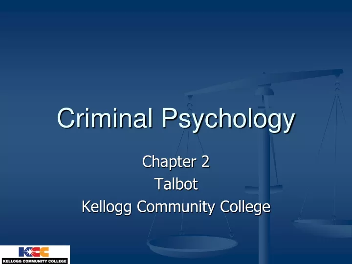 criminal psychology