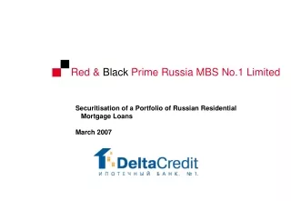 Red &amp;  Black  Prime Russia MBS No.1 Limited