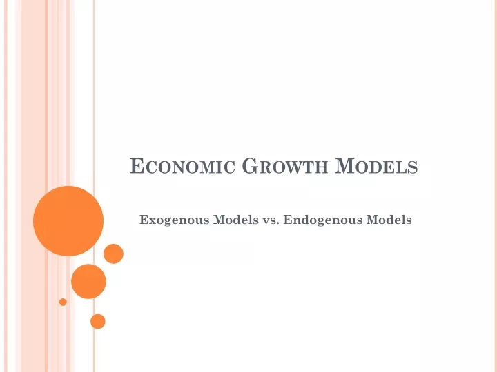 economic growth models