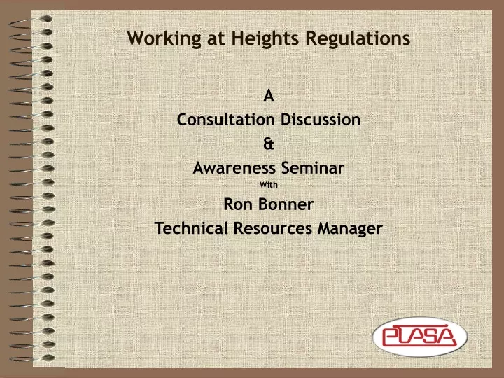 working at heights regulations