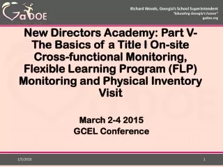 March  2-4 2015  GCEL Conference