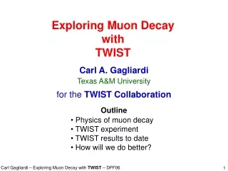 Exploring Muon Decay with TWIST
