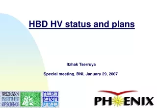 HBD HV status and plans