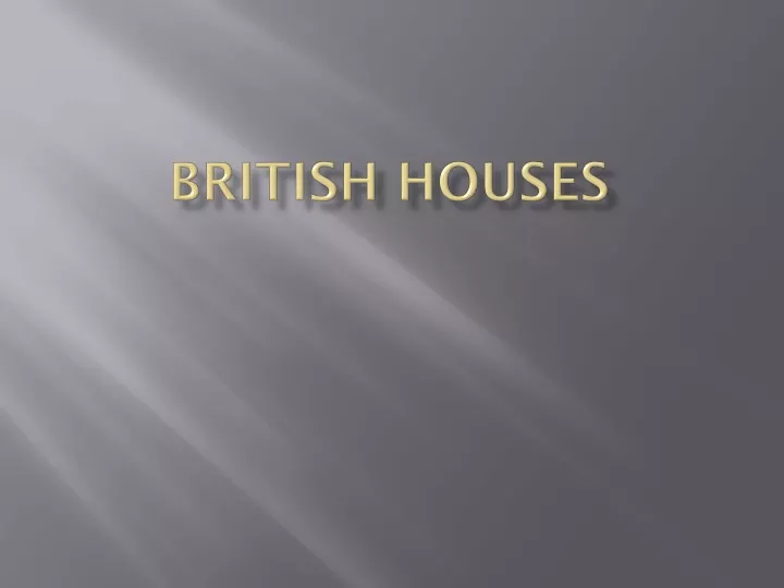 british houses