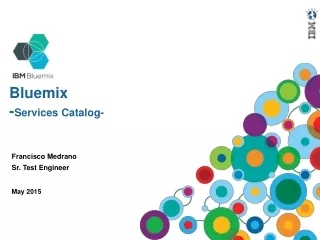 Bluemix - Services Catalog-