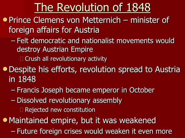 the revolution of 1848