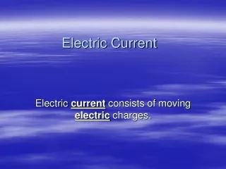 Electric Current