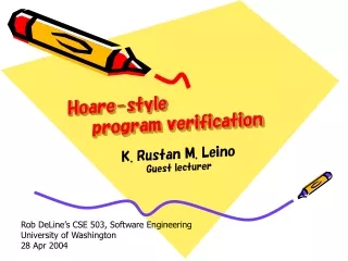 Hoare-style     program verification