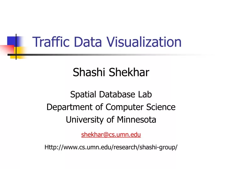 traffic data visualization