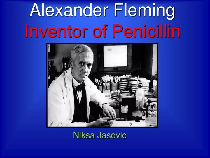 alexander fleming inventor of penicillin