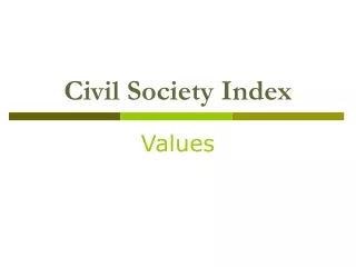 Civil Society Index