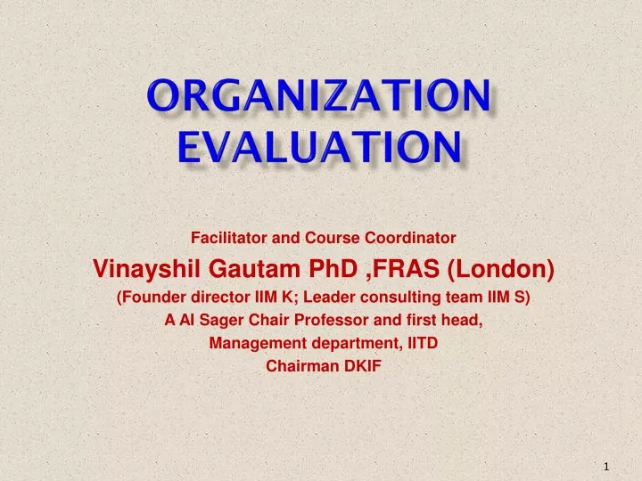 organization evaluation