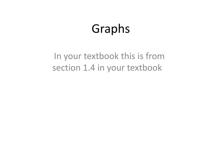 graphs