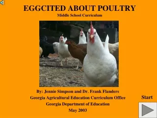 EGGCITED ABOUT POULTRY Middle School Curriculum
