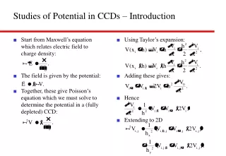 Studies of Potential in CCDs – Introduction