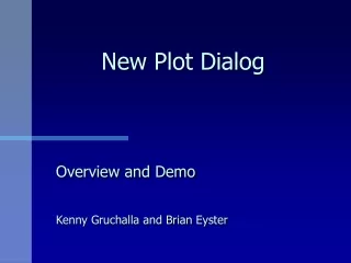 New Plot Dialog