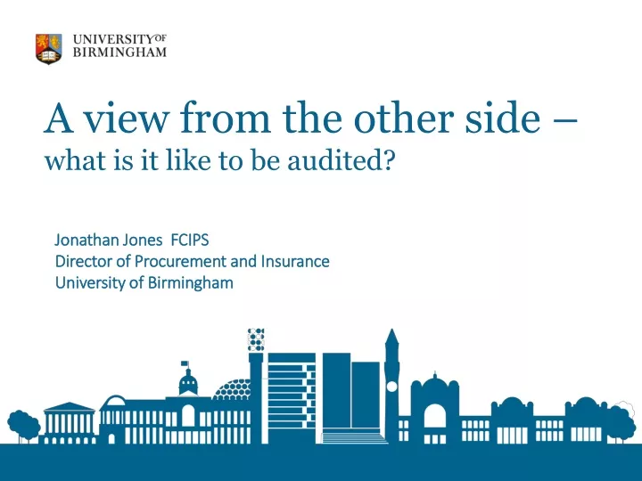 a view from the other side what is it like to be audited