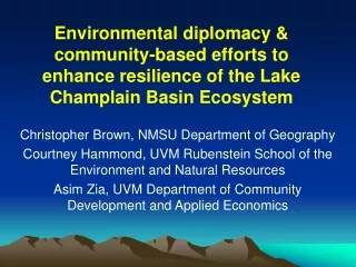 Christopher Brown, NMSU Department of Geography