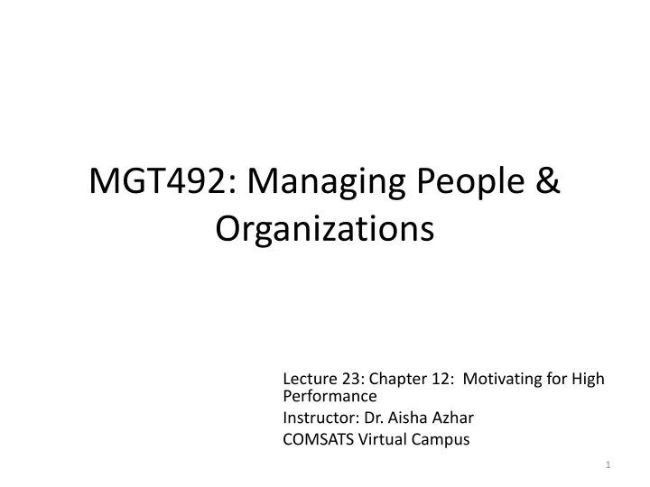 mgt492 managing people organizations
