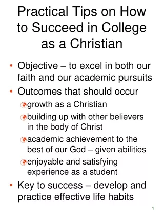 Practical Tips on How to Succeed in College as a Christian