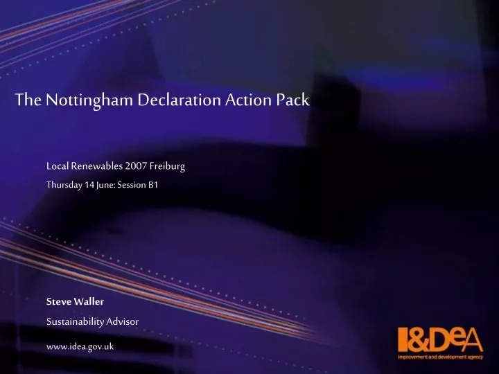 the nottingham declaration action pack