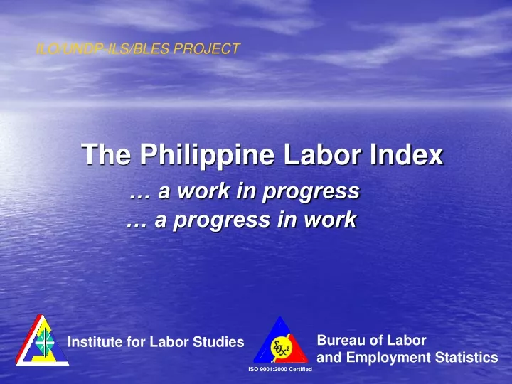 the philippine labor index a work in progress a progress in work