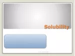 Understanding Solubility: Formation, Types, and Applications in Pharmaceutical Solutions - slide 1