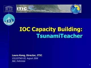 IOC Capacity Building:  TsunamiTeacher