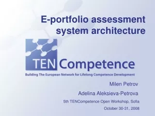 E-portfolio assessment system architecture