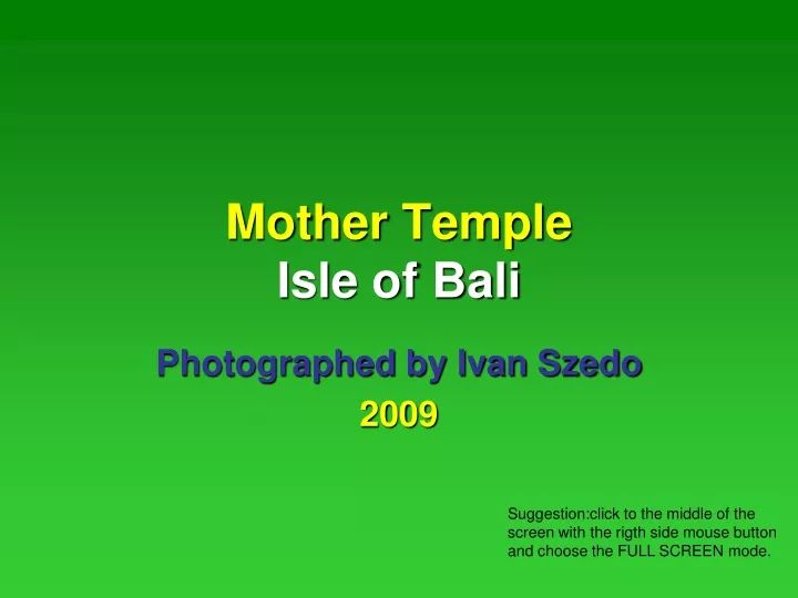 mother temple isle of bali