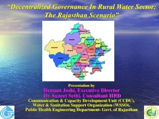 “Decentralized Governance In Rural Water Sector: The Rajasthan Scenario”
