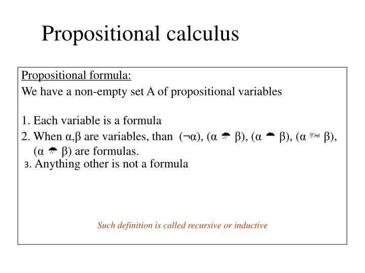 propositional calculus
