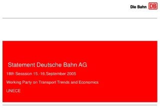 Statement Deutsche Bahn AG