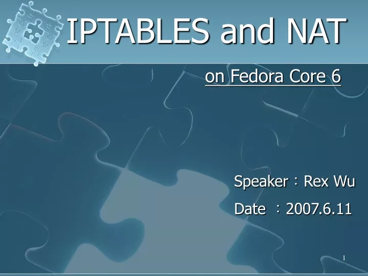 iptables and nat