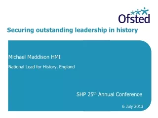 Securing outstanding leadership in history